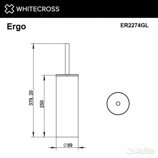 Whitecross ER2274GL Ершик для унитаза