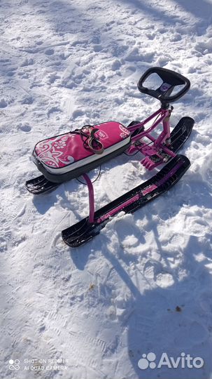 Детский снегокат Nika kids с усиленным тормозом