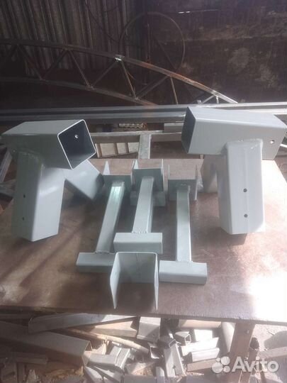 Гибка профильной трубы,изготовление крепежей