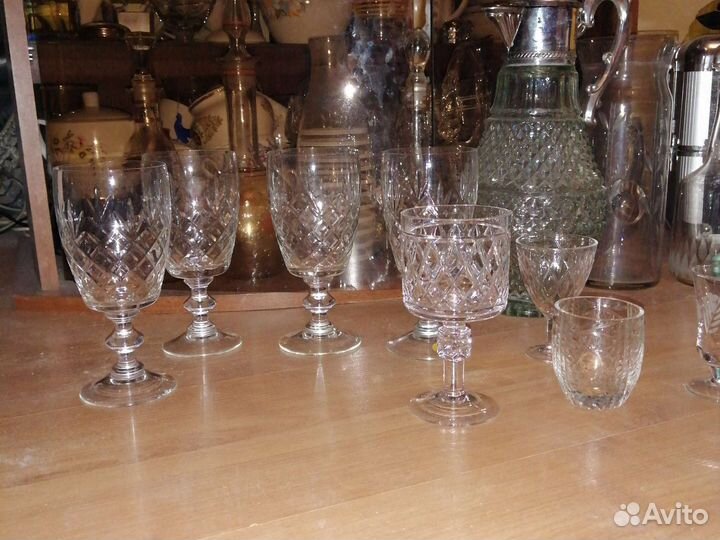 Фужеры Чехия, тарелки, чайницы, блюда лфз, Дулево