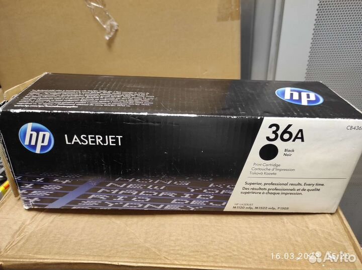 Картридж hp cb436a (36a) оригинал