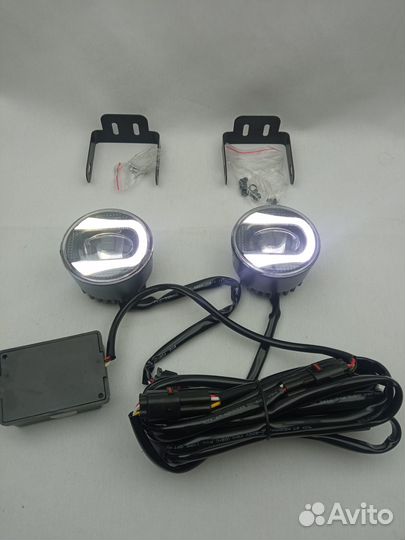 Фары светодиодные противотуманные + дхо YCL-772