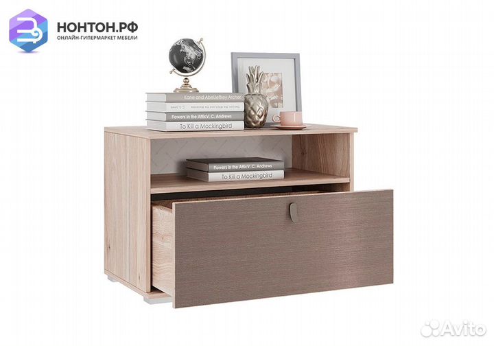 Тумба Модерн 22.01 дуб мария / бронза