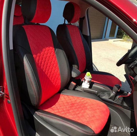 Чехлы Алькантара Ромб Renault Arkana от Автопилот