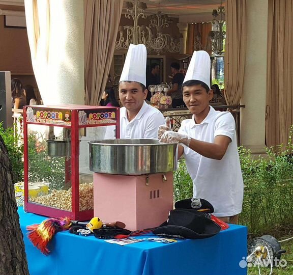 Аренда аппарата сладкая вата и поп корн