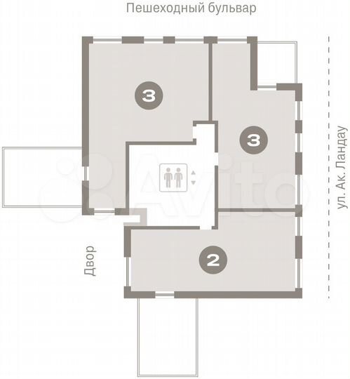 2-к. квартира, 104,7 м², 7/9 эт.