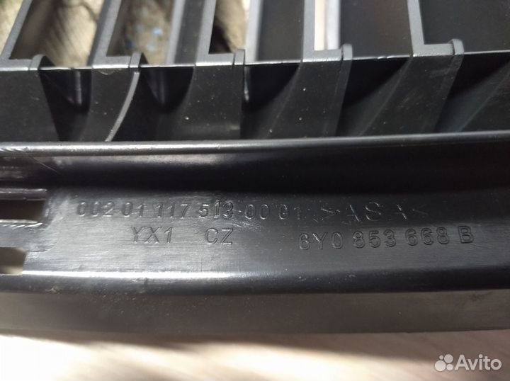 Решетка радиатора черная Skoda Fabia