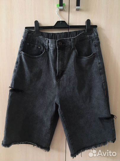 Джинсовые шорты на резинке