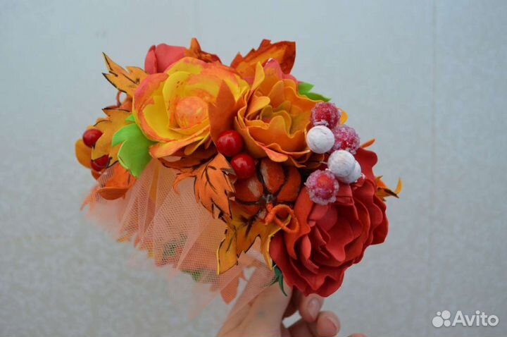 Ободок для волос ручной работы