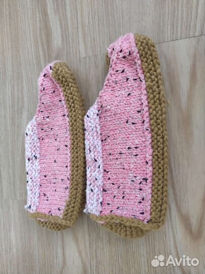 Носки и следки шерстяные, размер 36-37