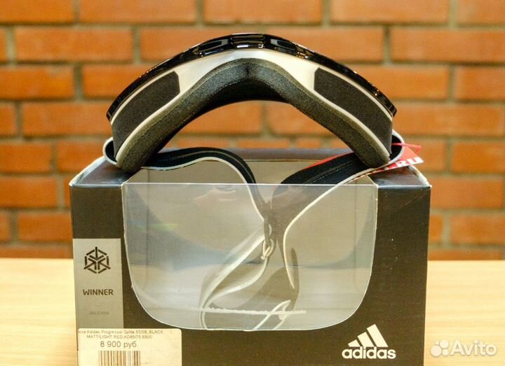 Маска Adidas Backland 17/18 (black matt/RED AD80