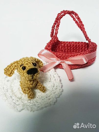 Собачка вязанная