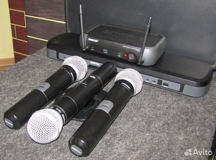 Микрофоны Shure SM-58 PG-58 GLX 3ш Вокал Радио Pro