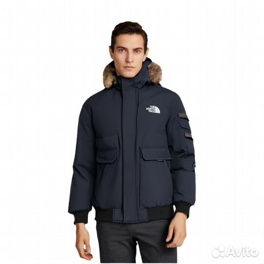 THE north face Down Jacket Unisex Navy (XL)(35)