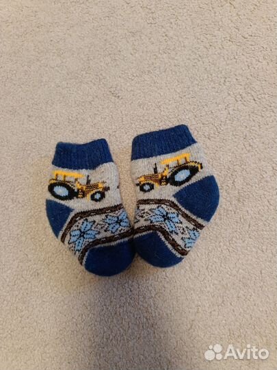 Носки детские шерстяные для мальчика новые