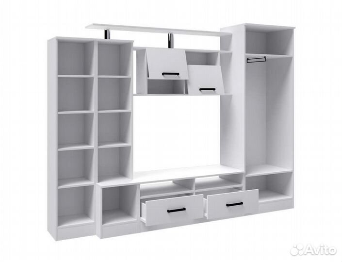 Гостиная Оскар-5 белая 250х192х45