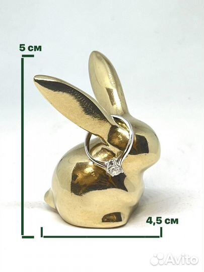 Статуэтки кроликов к пасхе бронзовые