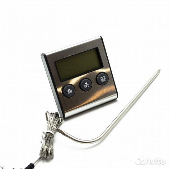 Термометр с проводным термосенсором и оповещением