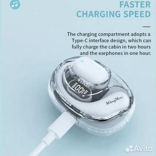 OWS bluetooth гарнитура king YOU H867 White