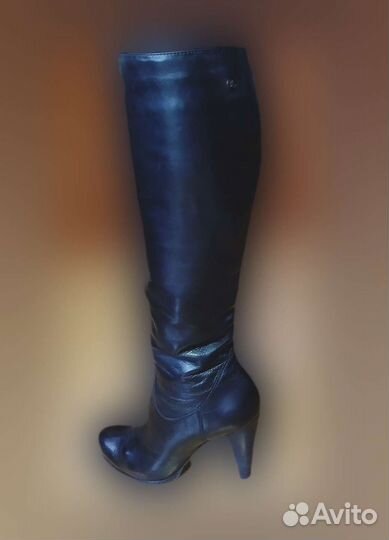 Демисезонные женские Сапоги из натуральной кожи