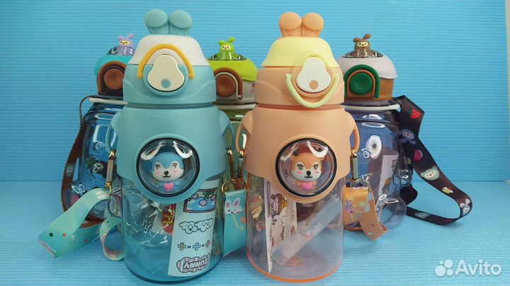 Поилки Cute Little Animals детские с игрушками