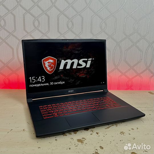 Игровой ноутбук MSI i5 11400H, GTX 1650