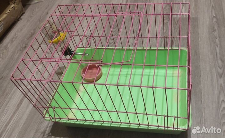 Клетка +поилка+кормушка для хомяка,морской свинки