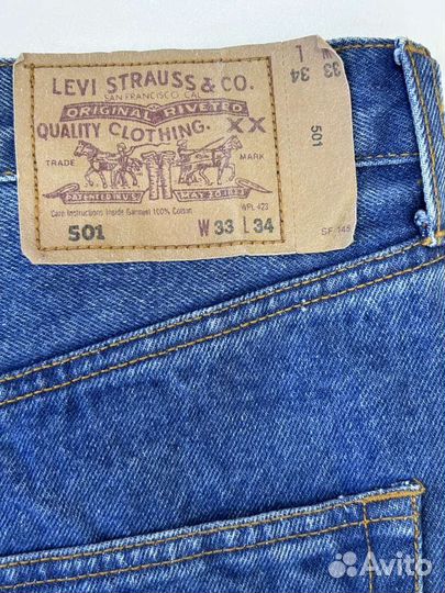 Джинсы мужские Levi's W 33 L 34