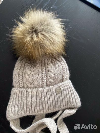 Шапка теплая для новорожденных грудничков