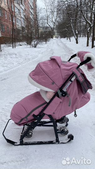 Санки коляска nika kids