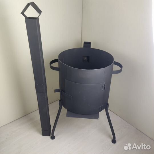 Печь для казана с трубой