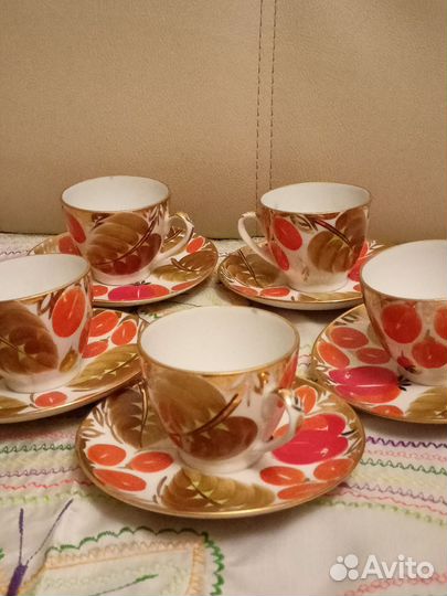 Кофейный сервиз Щедрая осень,предметы