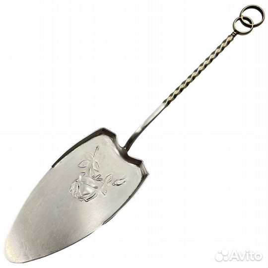 Лопатка для торта из серебра, винтажная