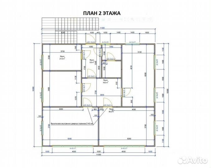 Лстк каркас торгово-офисного здания площадью 242 м