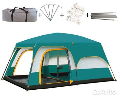 Палатка туристическая ат-960, 3-4 местная. 330х210