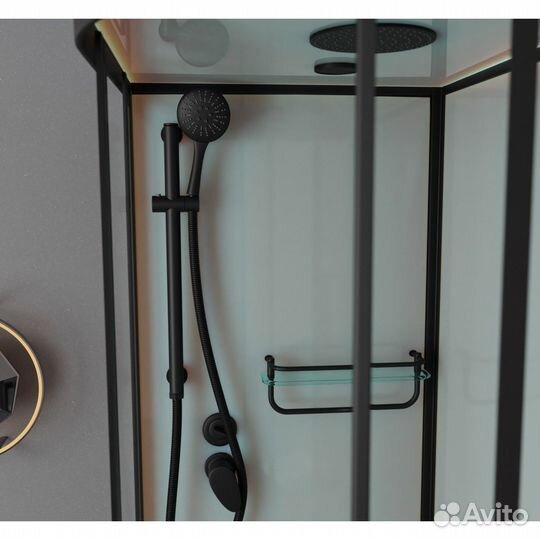 Душевая кабина Frank F412/1L Black 120x80 см 1430