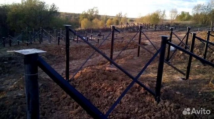 Установка винтовых свай