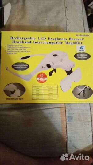 Лупа с повязкой на голову Лупы для глаз