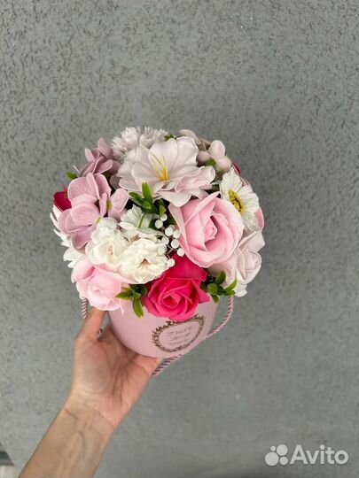 Букет из мыльных роз