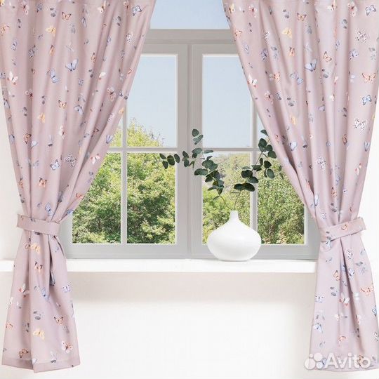 Комплект штор для кухни с подхватами Этель 'Butter