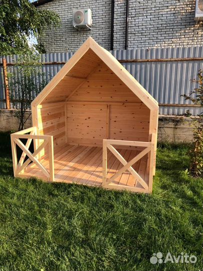 Детский деревянный домик из массива