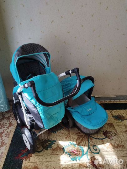 Коляска 2 в 1 индиго(камила)