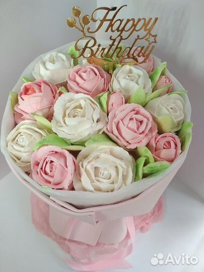 Сладкий букет из зефира