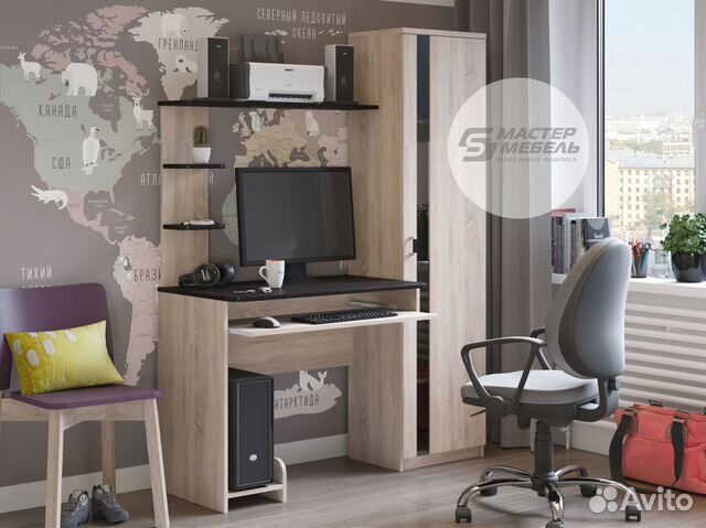 Стол компьютерный со шкафом К-5