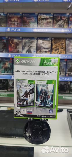 Assassins creed IV чёрный флаг + изгой Xbox 360