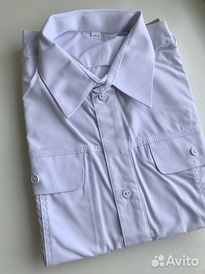 Рубашка белая военная 48