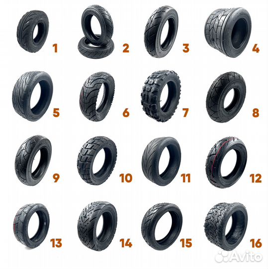 Камеры и покрышки для электросамокатов