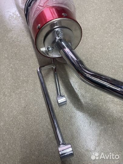 Глушитель прямоток на скутер 50-80, 150 кубов