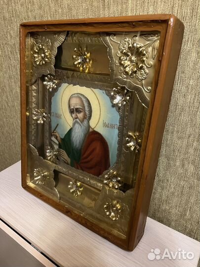 Старинная икона апостола Иоанна Богослова