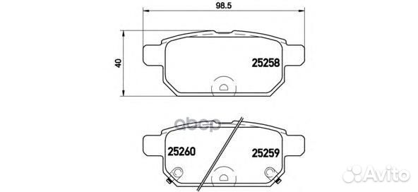 Колодки тормозные дисковые зад suzuki vitar
